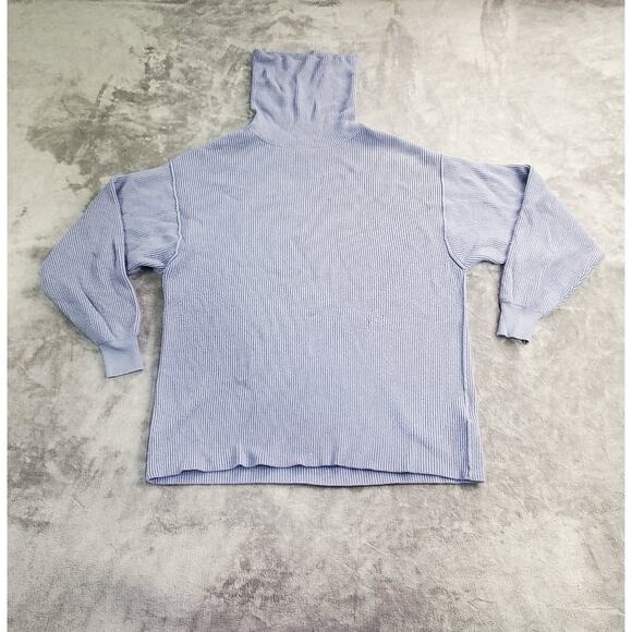 Free People Sz XS Softly Structured Knit Tunic Sweater Gray Oversized C6-25 - Picture 1 of 9